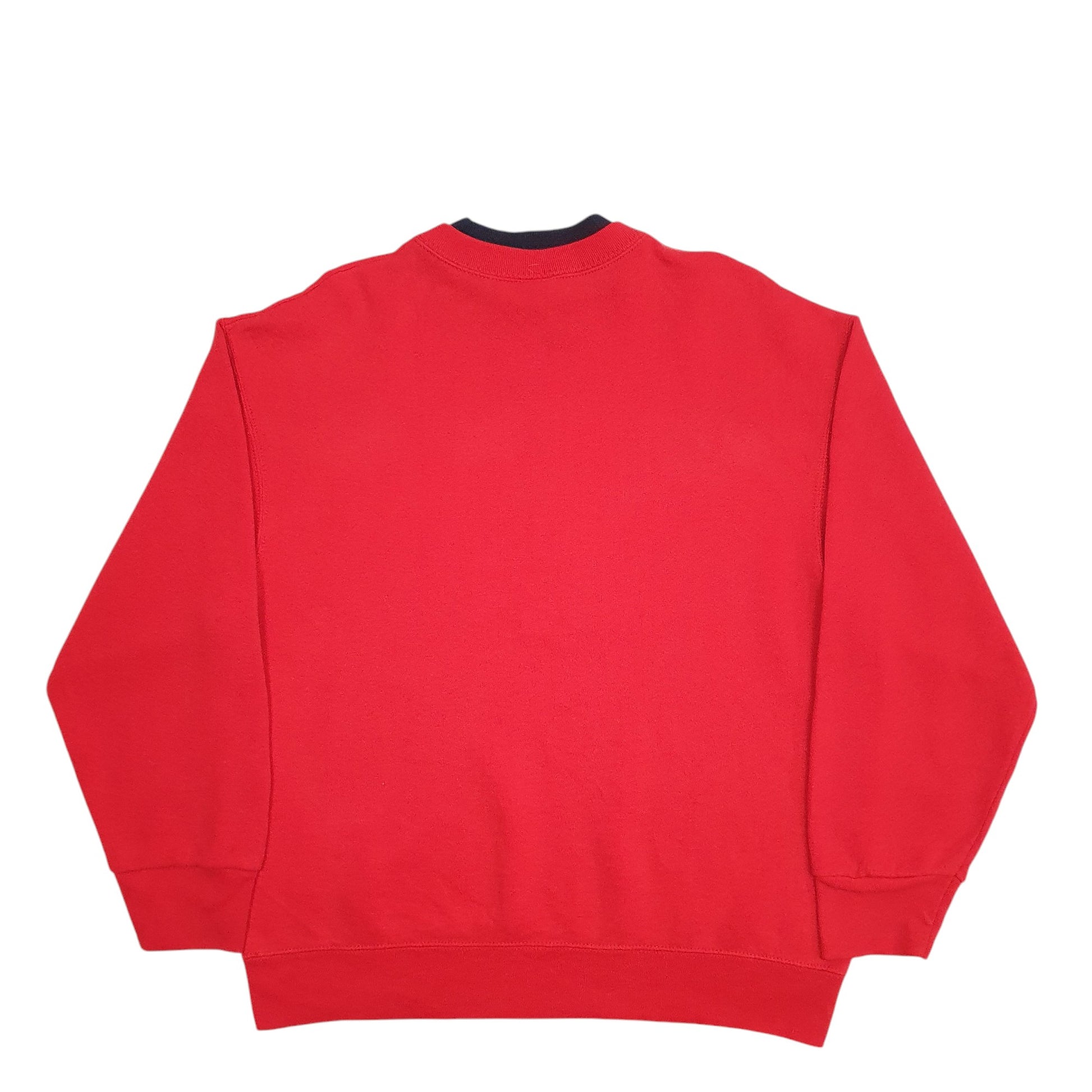 Mens Red Fruit Of The Loom Snowman Christmas Festive Crewneck Jumper