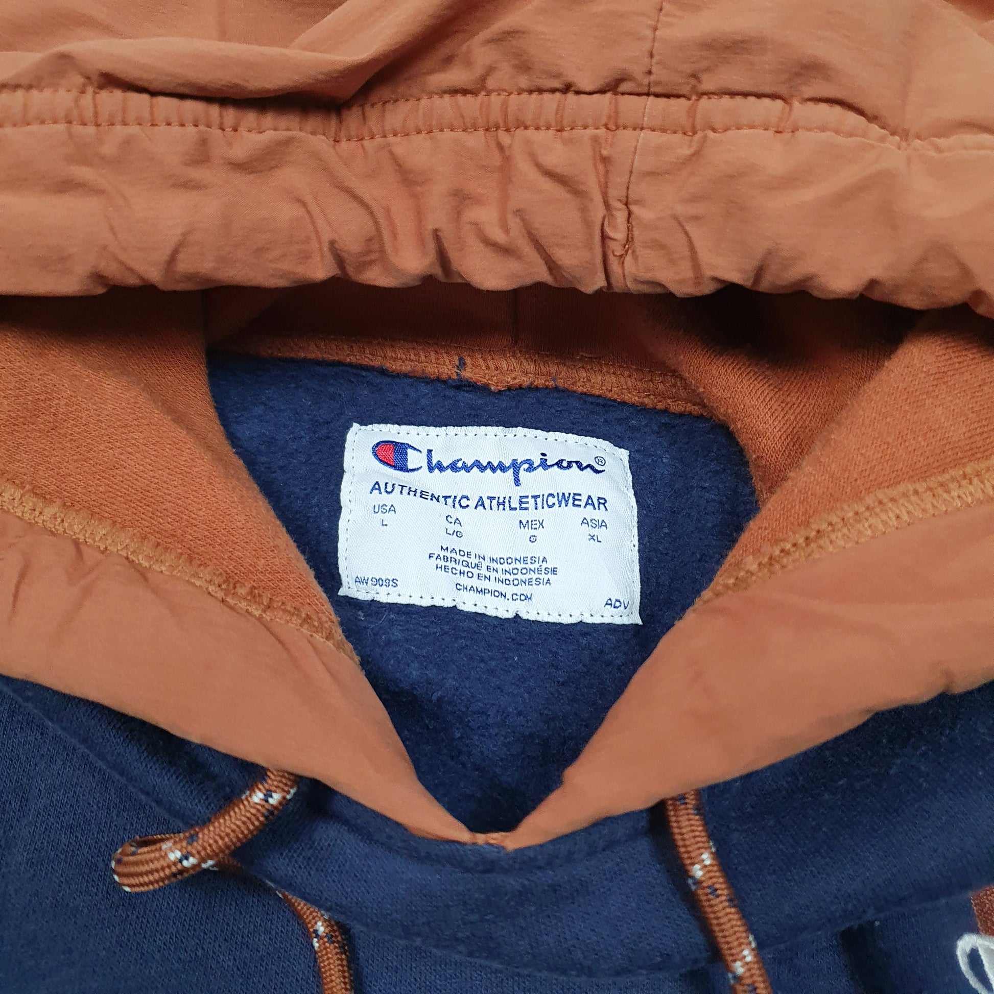 Mens Navy Champion  Hoodie Jumper