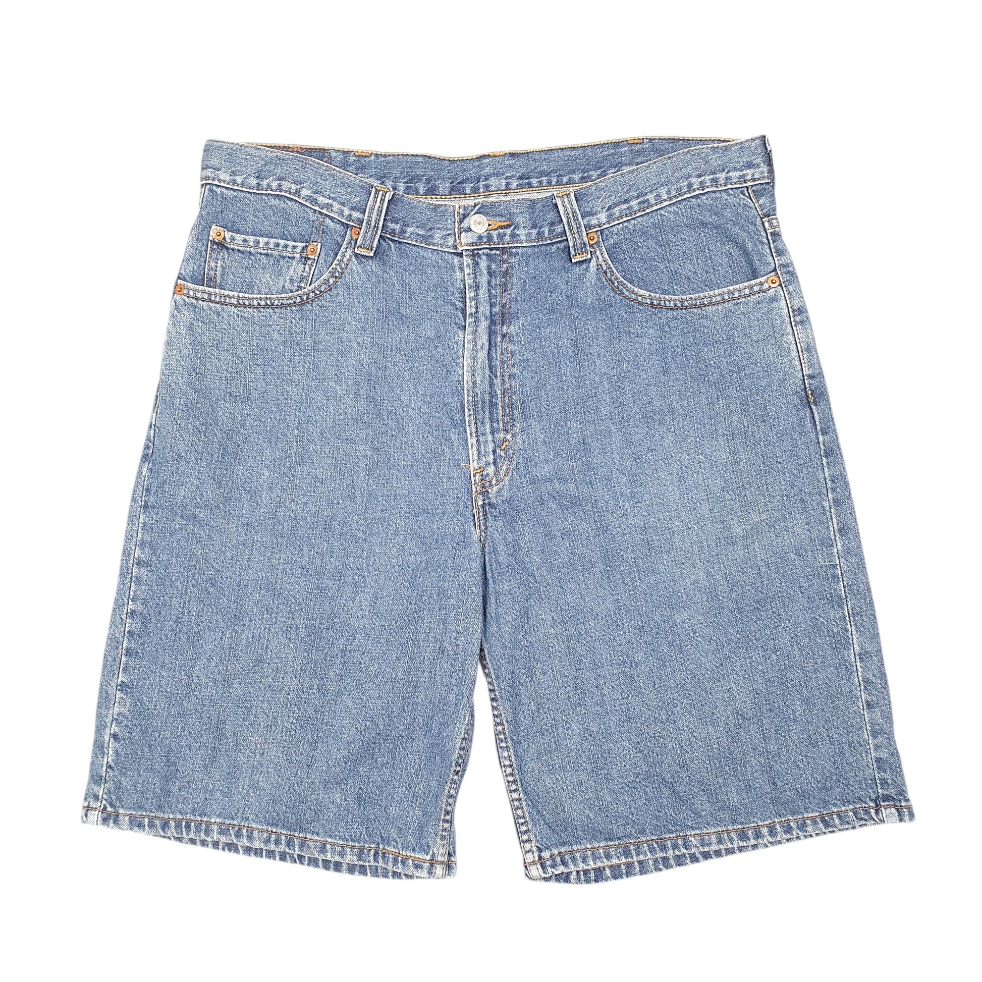 Mens Blue Levis Denim Jeans Jorts 550 Relaxed Baggy Denim Shorts