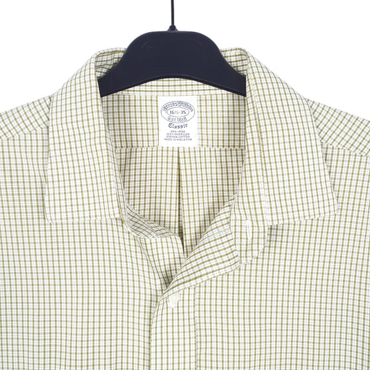 Mens Green Brooks Brothers  Long Sleeve Shirt