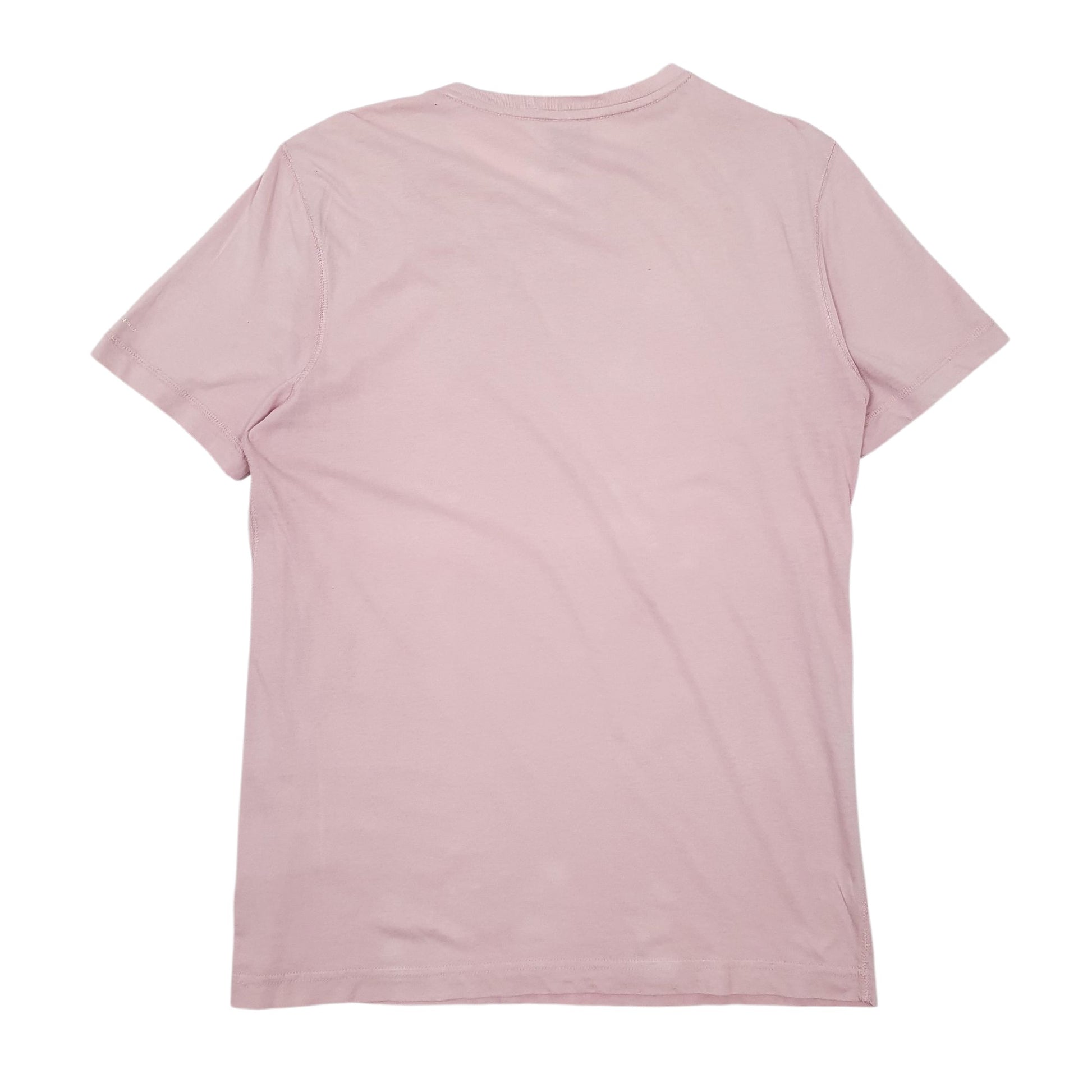 Mens Pink G Star Raw Spellout Short Sleeve T Shirt