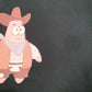 Mens Black Yazbek Spongebob Patrick  Cowboy Square pants Hoodie Jumper