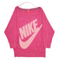 Womens Pink Nike Spellout Crewneck Jumper