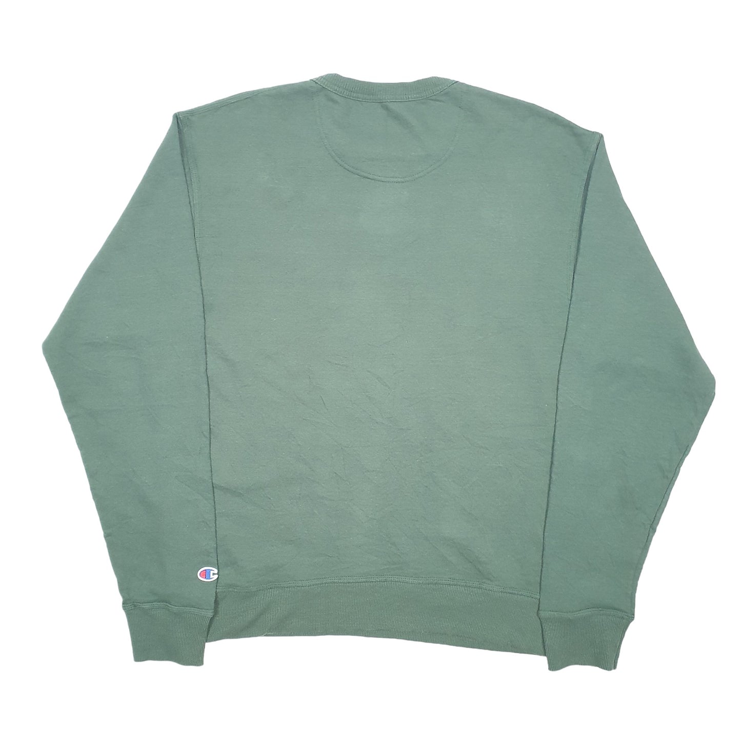 Mens Green Champion  Crewneck Jumper