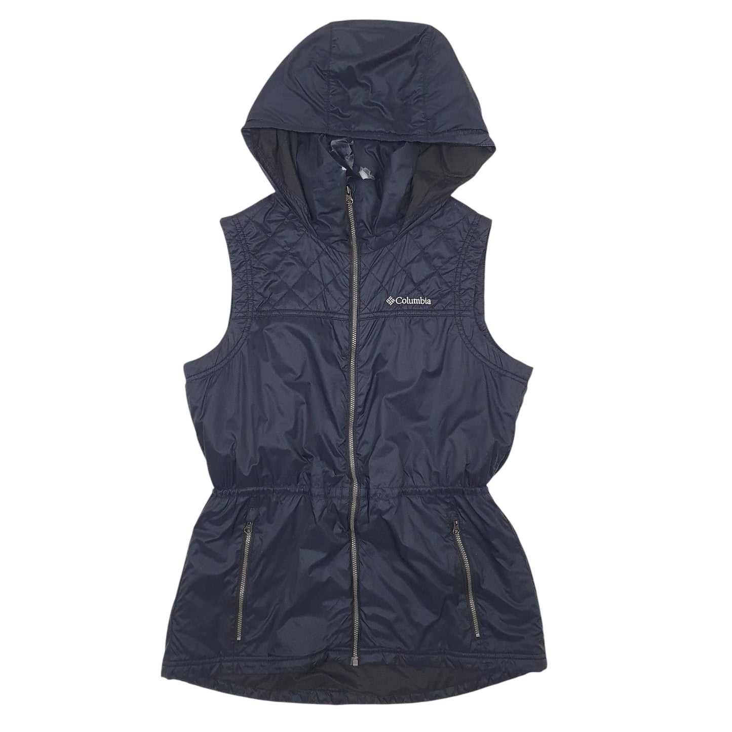 Womens Black Columbia Sportswear Company Hooded Padded  Coat