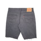 Mens Black Levis Denim Jeans Jorts 511 Slim Denim Shorts
