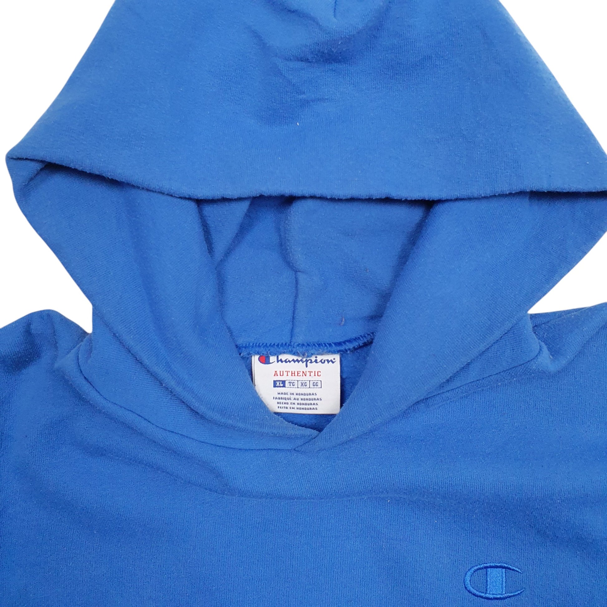 Mens Blue Champion  Hoodie Jumper