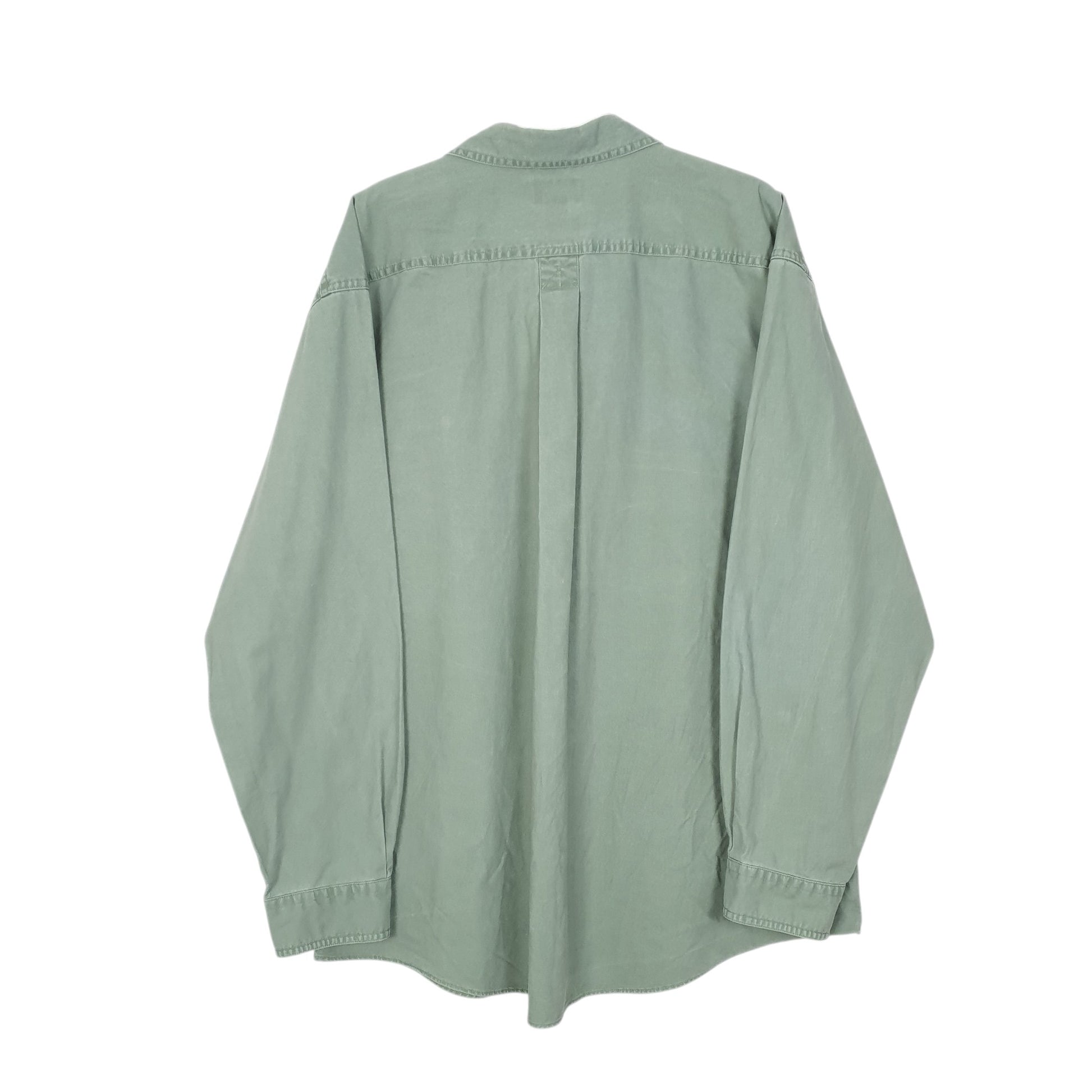 Mens Green L.L.Bean  Long Sleeve Shirt