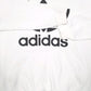 Mens White Adidas Spellout Hoodie Jumper
