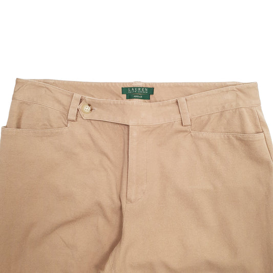 Womens Tan Ralph Lauren  Chino Trousers