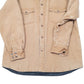 Mens Tan Dakota Quilt Lined Rugged Overshirt Shacket  Coat