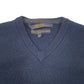 Womens Navy Tommy Hilfiger Knit Merino Tank Top Sweater Vest V Neck Jumper