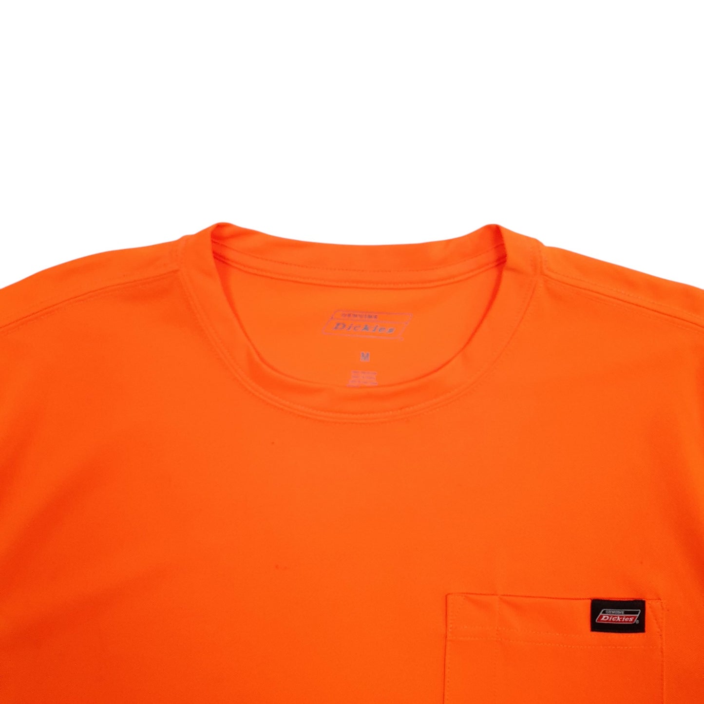 Mens Orange Dickies Pocket Short Sleeve T Shirt