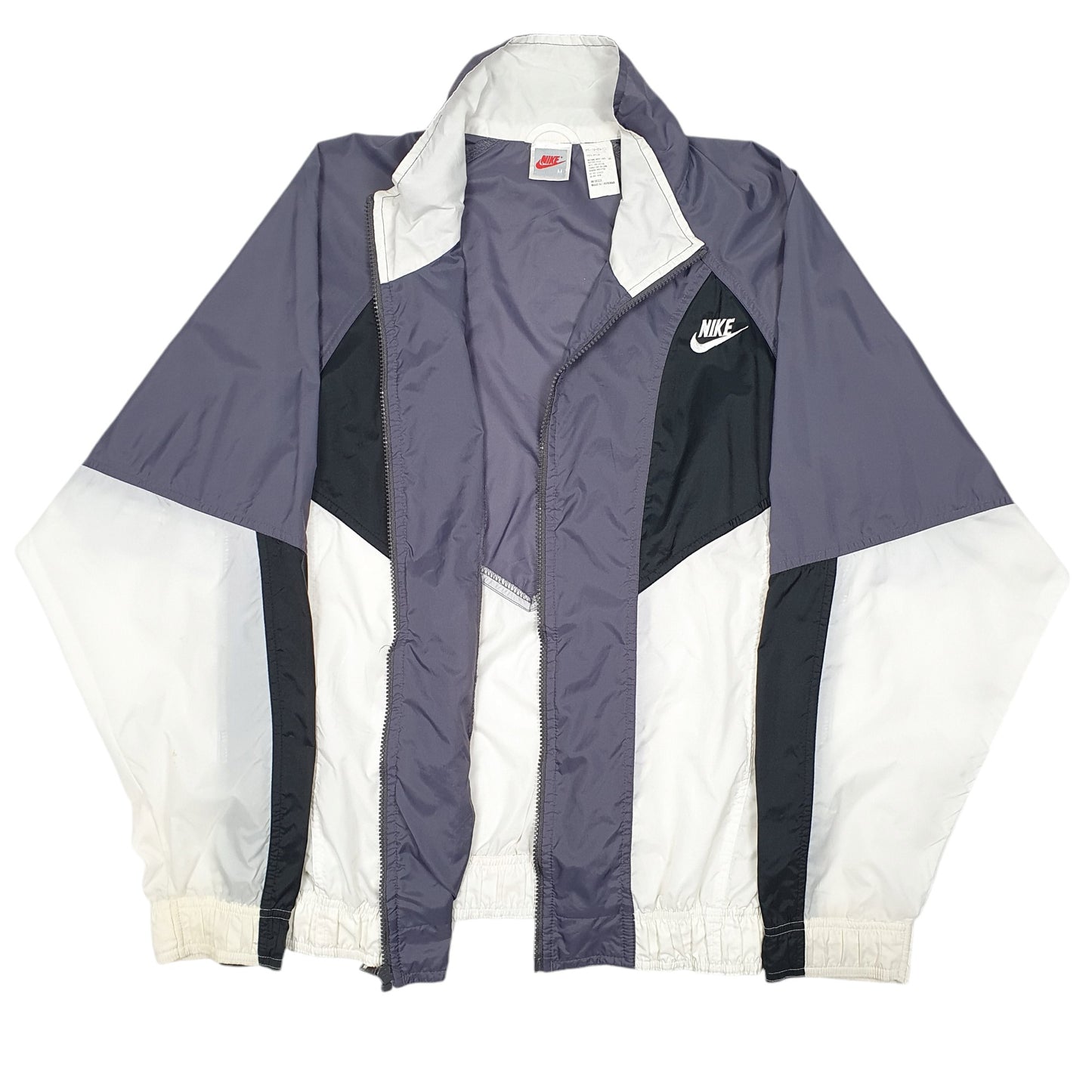 Mens Grey Nike Vintage 80s Shell Suit Top Windrunner  Coat