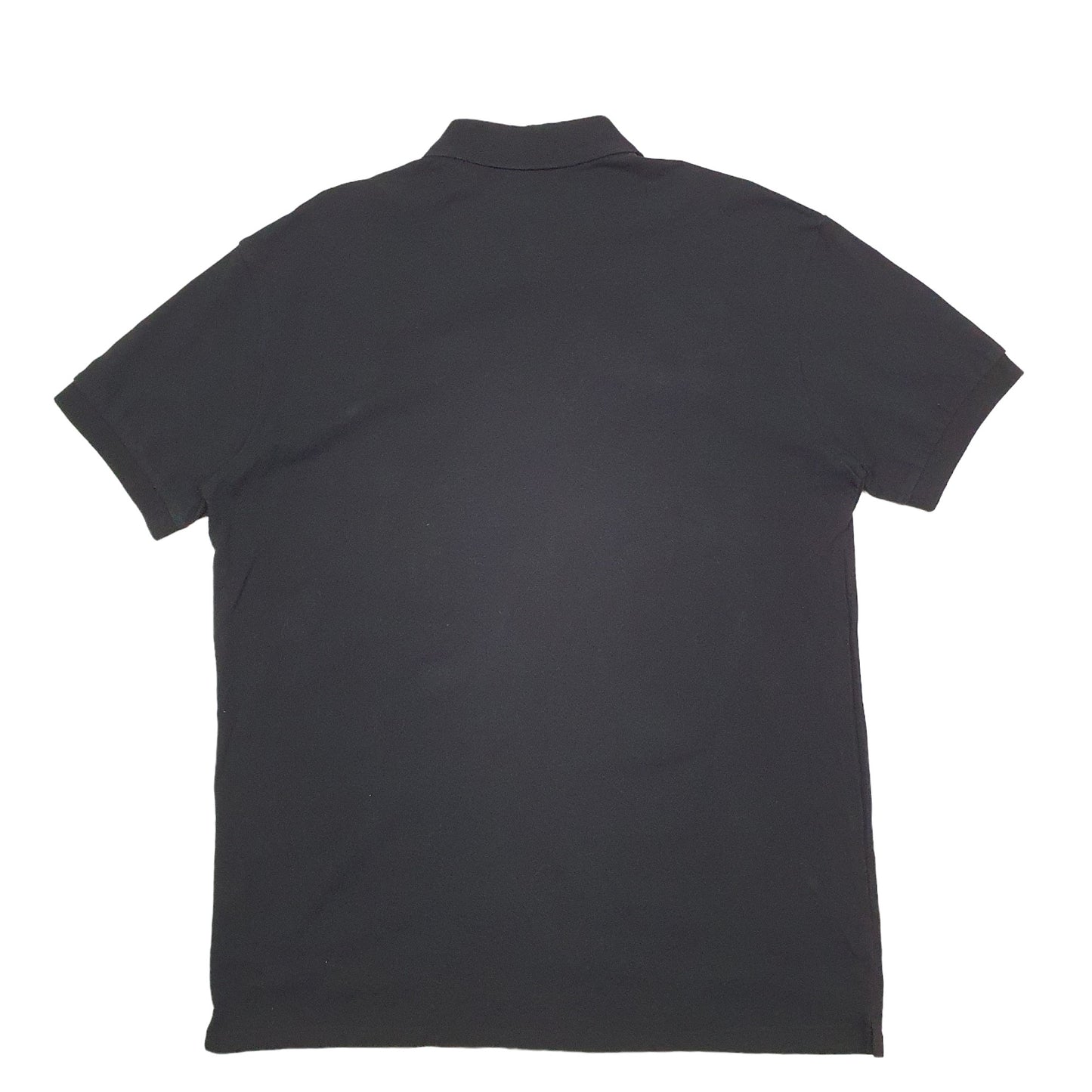 Mens Black Lacoste  Short Sleeve Polo Shirt