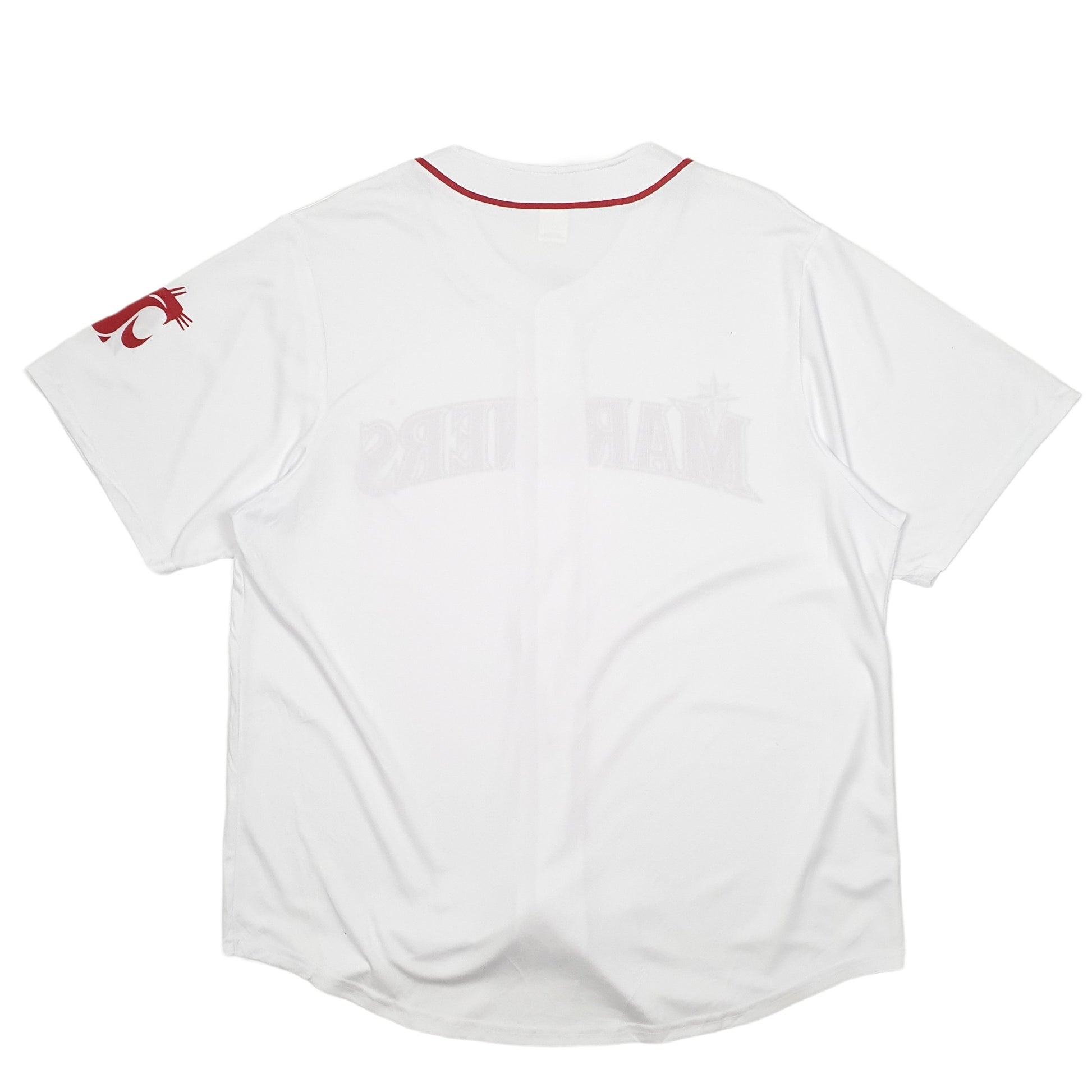 Mens White Seattle Mariners MLB Baseball Jersey Short Sleeve T Shirt