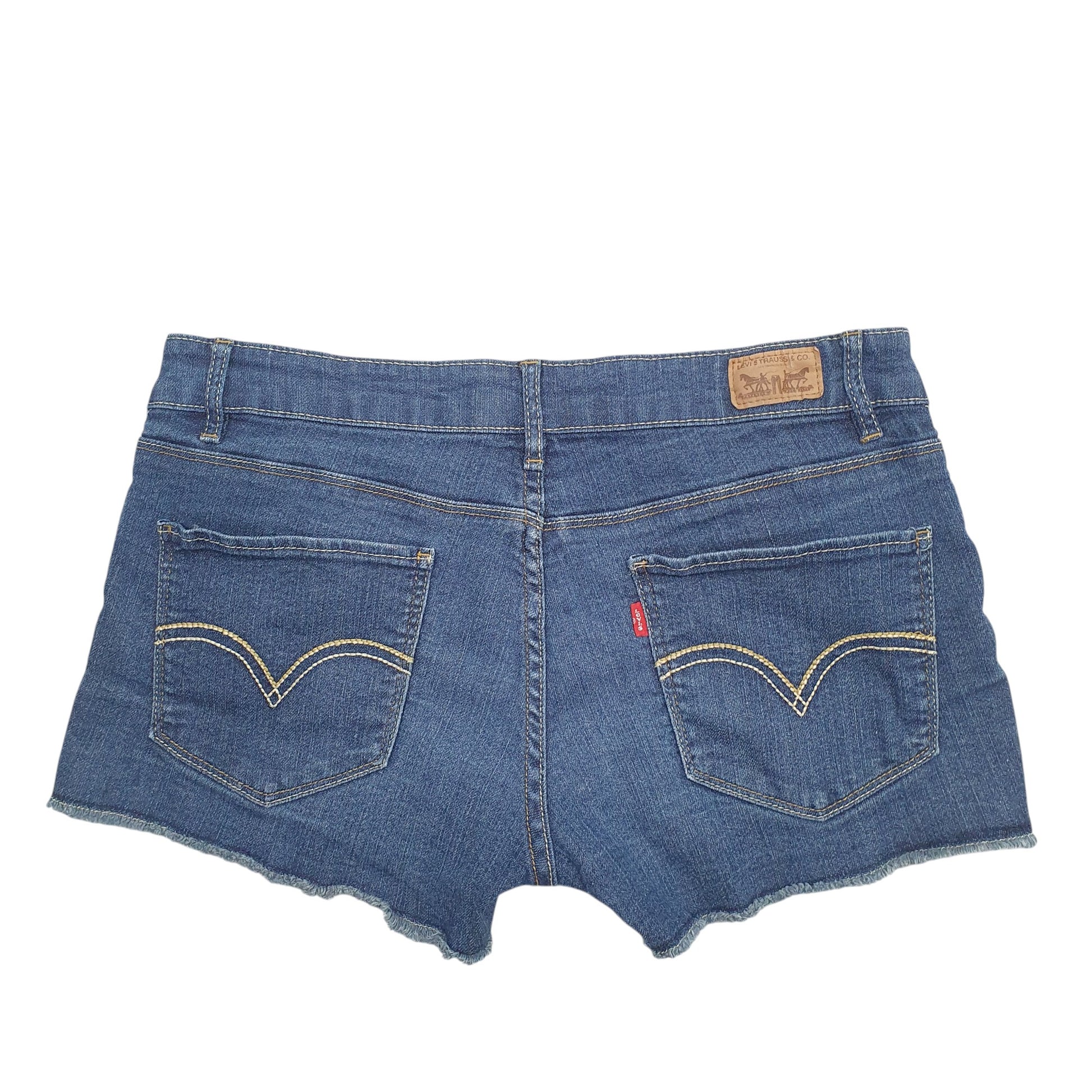 Womens Blue Levis Shorty Short Denim Shorts