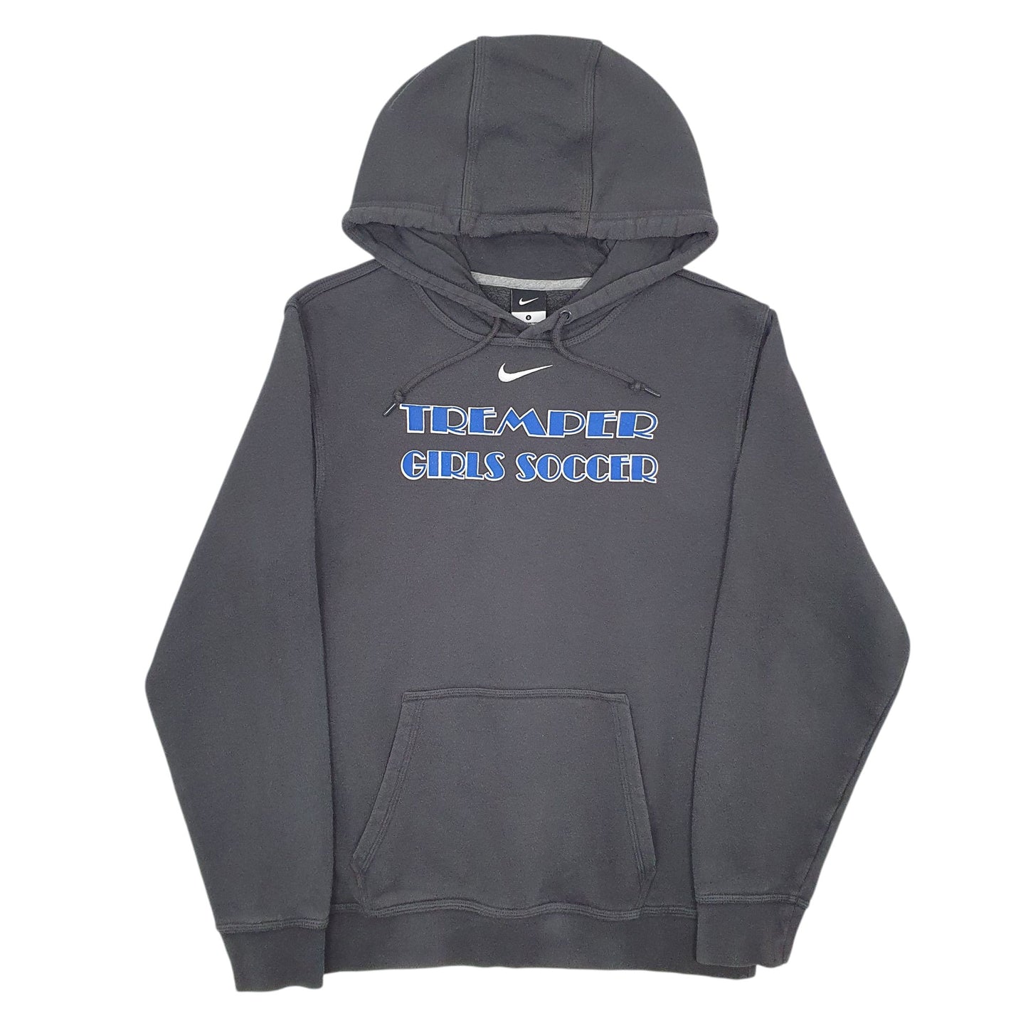 Womens Grey Nike Tremper Girls Soccer Hoodie Jumper