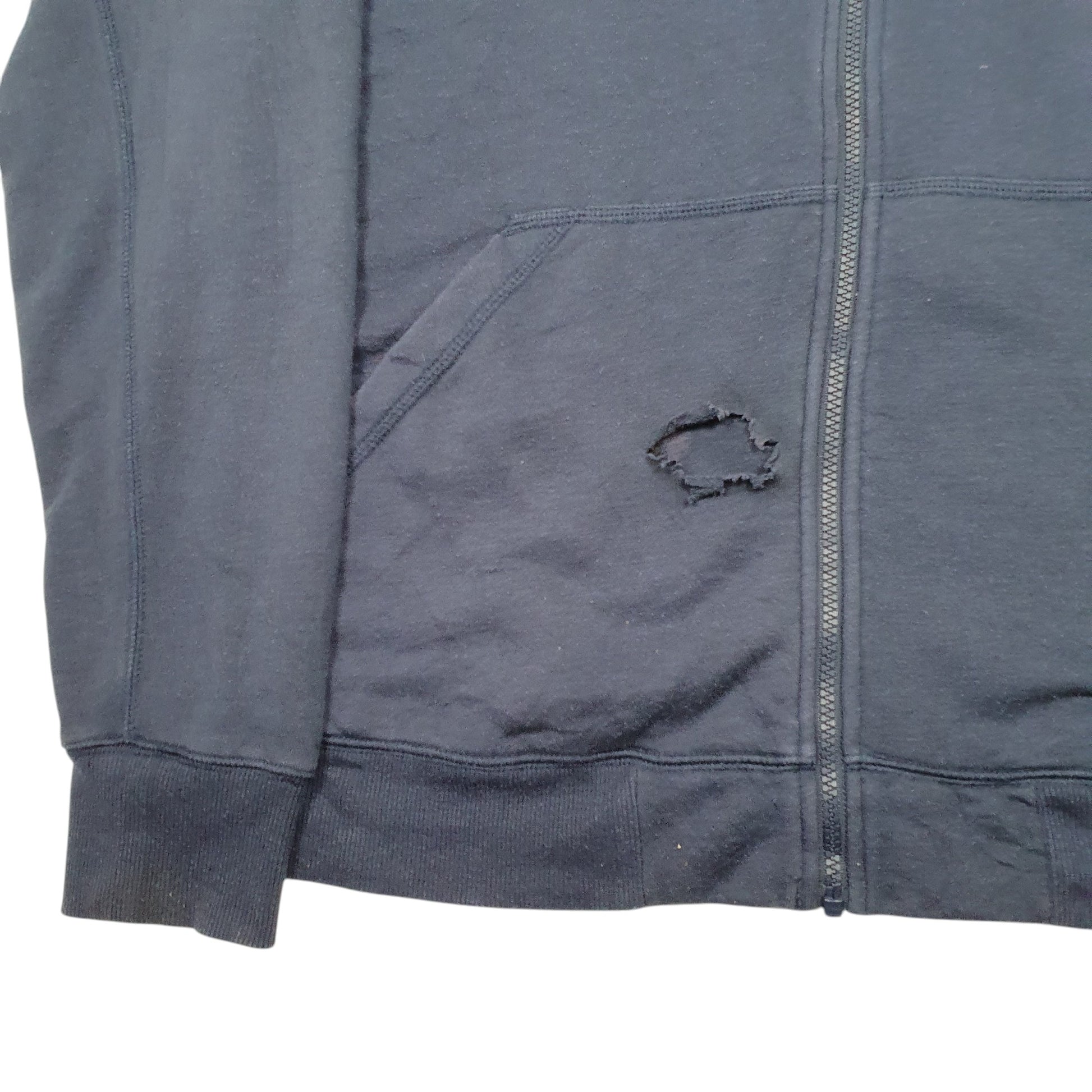 Mens Navy Carhartt Hoodie Tall Workwear Force Full Zip Jumper