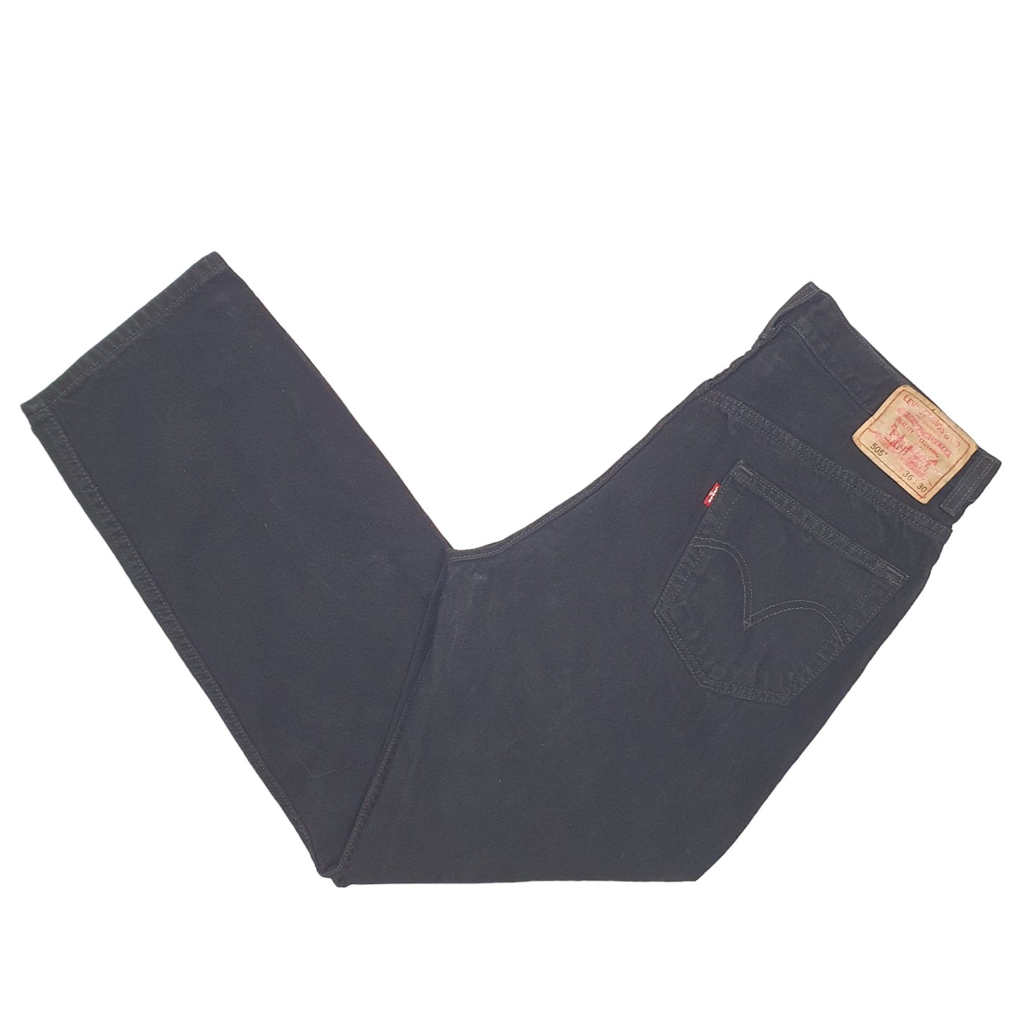 Mens Black Levis  505 JeansW36 L30