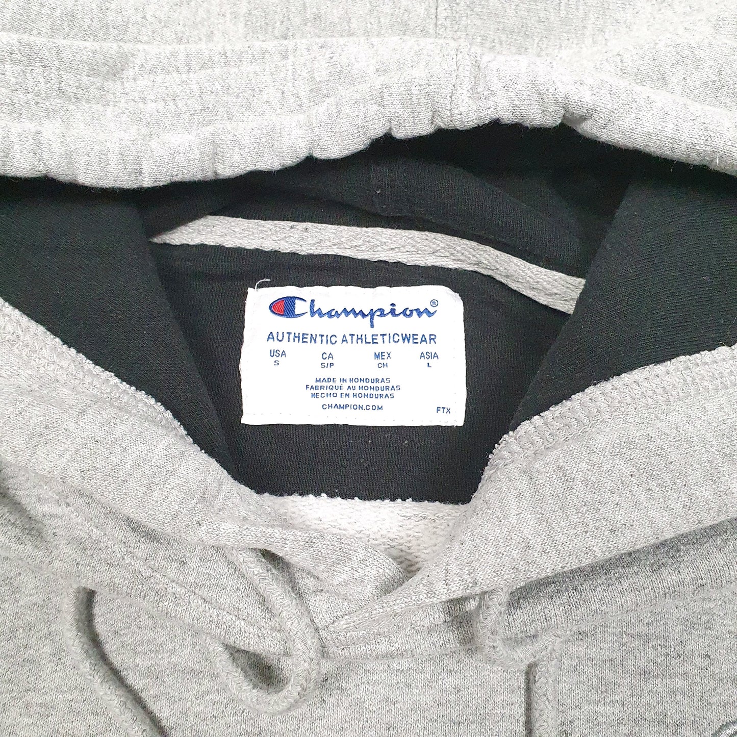 Mens Grey Champion  Hoodie Jumper