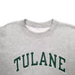 Mens Grey Champion Tulane Spellout Crewneck Jumper