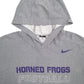 Mens Grey Nike Horned Frogs Football Spellout Hoodie Jumper