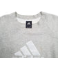 Mens Grey Adidas Spellout Crewneck Jumper