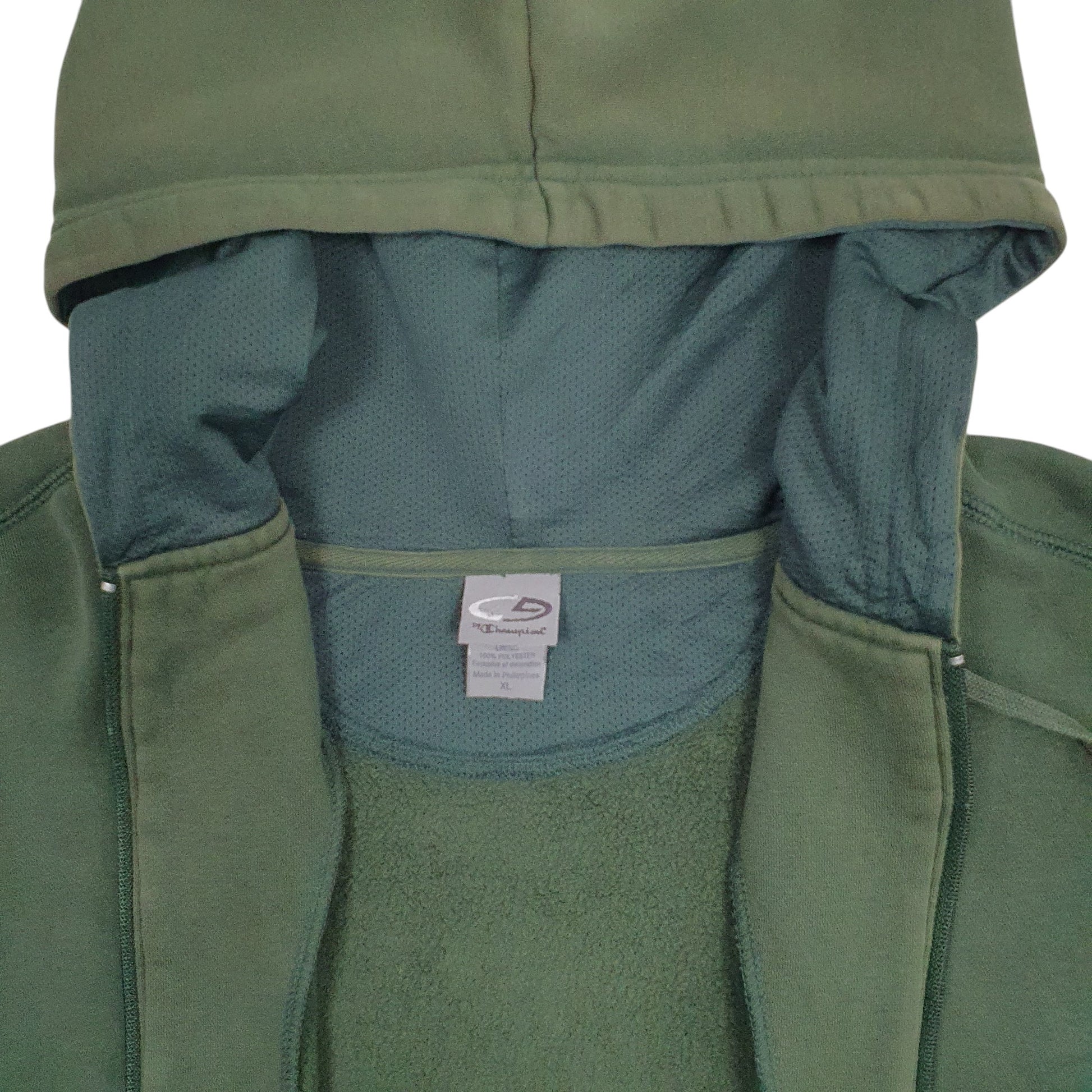 Mens Green Champion  Full Zip Jumper