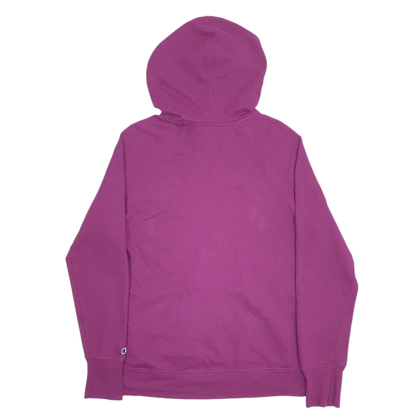 Womens Purple Champion Spellout Hoodie Jumper