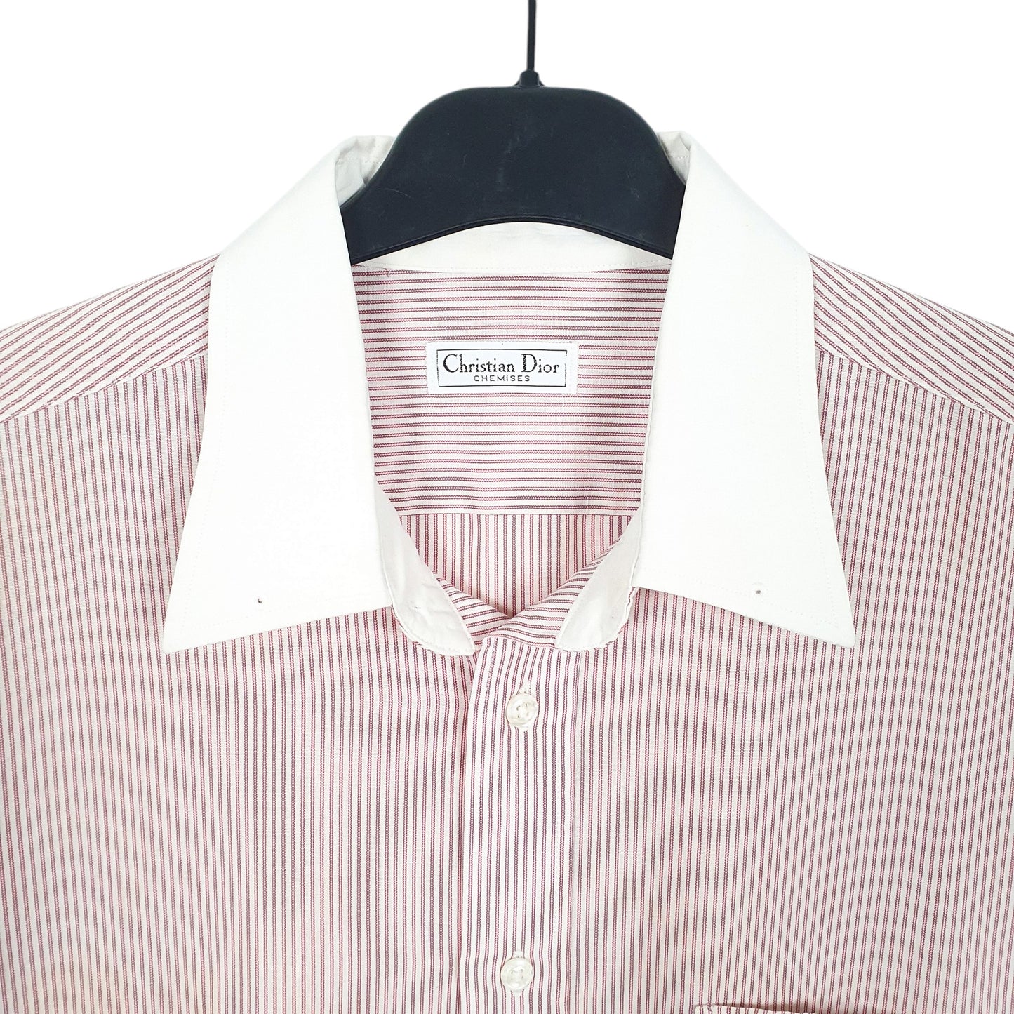 Mens White Christian Dior Chemises Long Sleeve Shirt