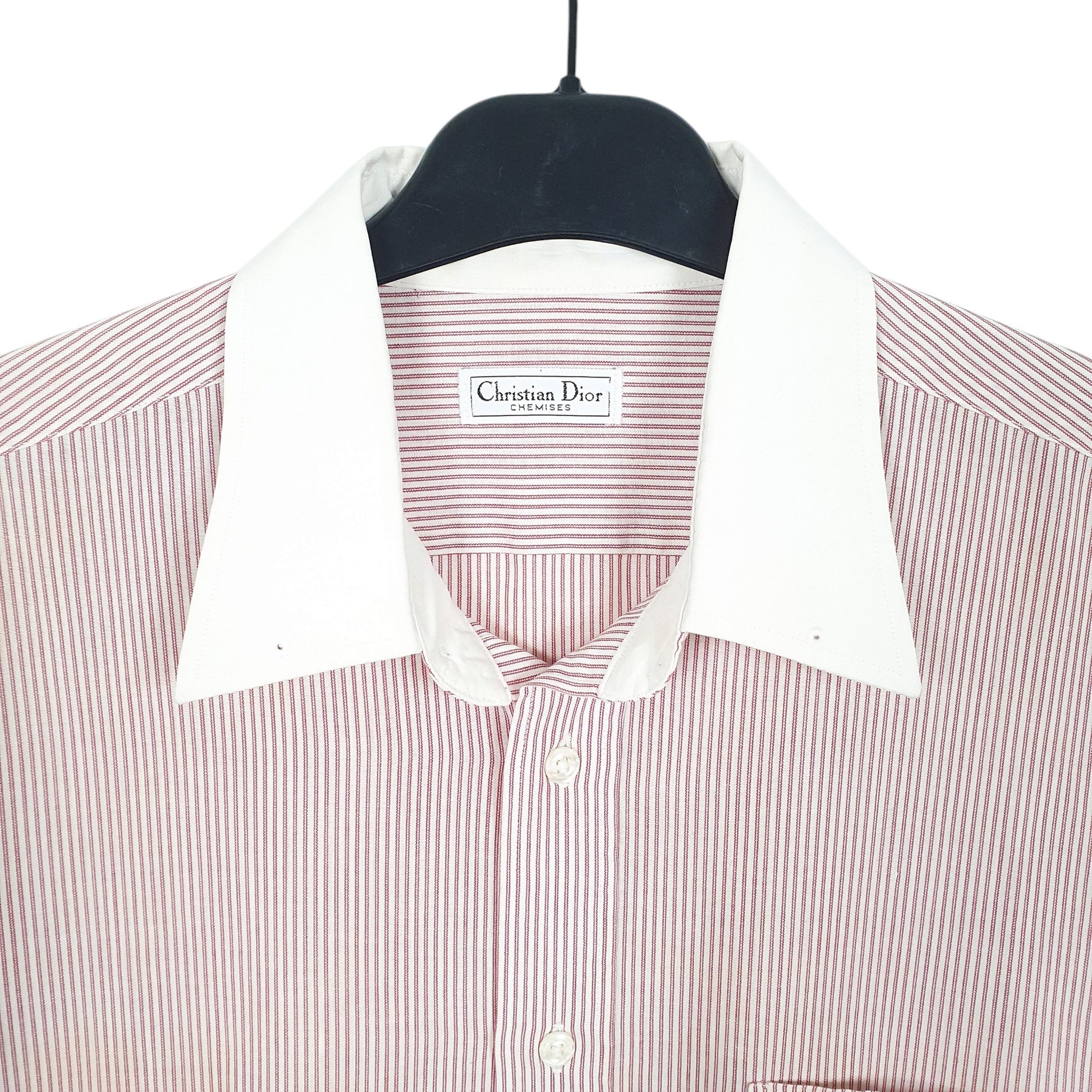 Mens White Christian Dior Chemises Long Sleeve Shirt