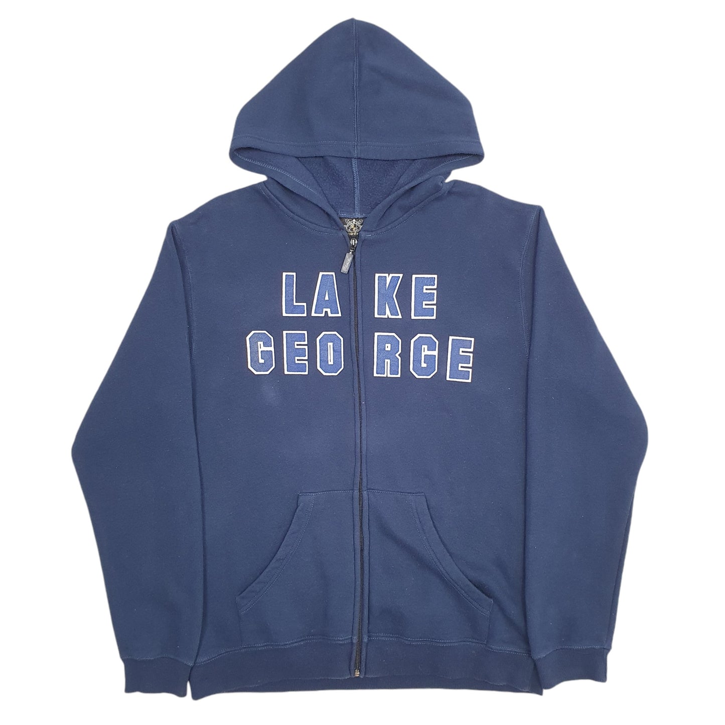 Mens Navy Renegade Extreme Lake George Spellout Hoodie Jumper