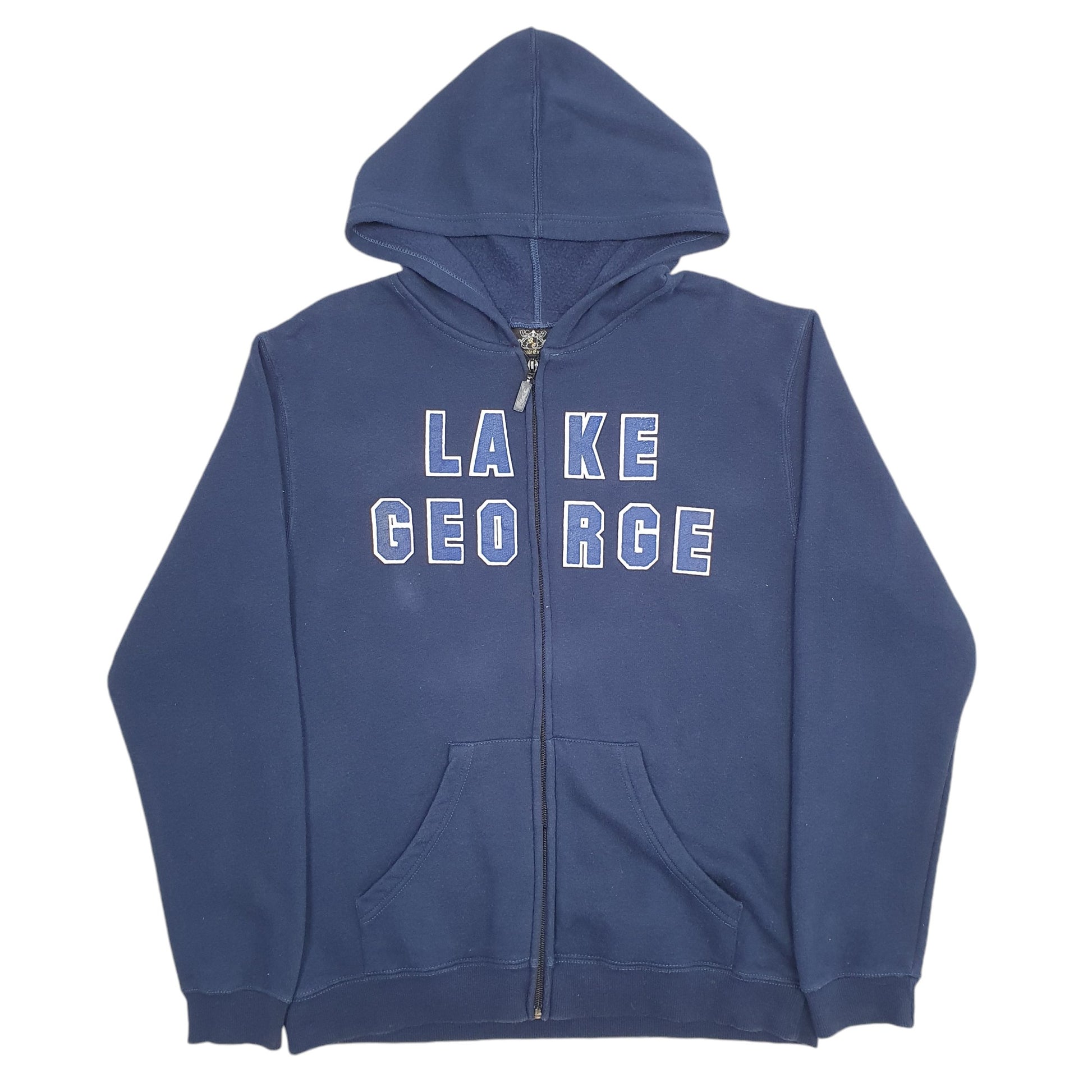 Mens Navy Renegade Extreme Lake George Spellout Hoodie Jumper