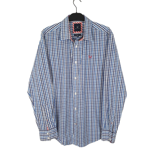 Mens Blue Crew Clothing  Long Sleeve Shirt