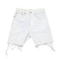 Womens Blue Levis 501 Jorts Cut Offs Bleached Faded Denim Shorts