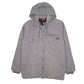 Mens Grey Dickies Hoodie Bomber Full Zip Coat