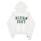 Mens White Champion Michigan State Hoodie Jumper