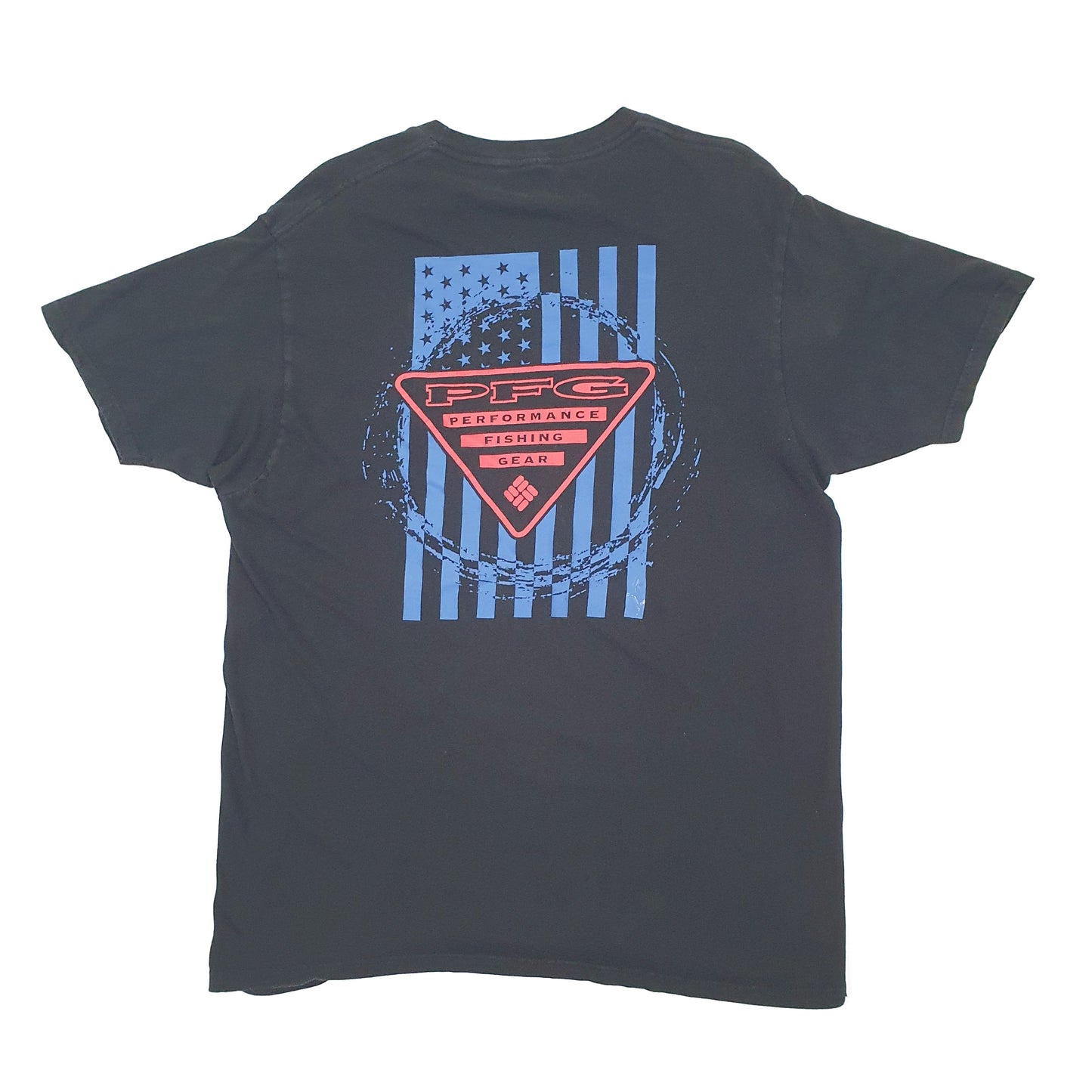 Mens Black Columbia Sportswear PFG Fishing Short Sleeve T Shirt