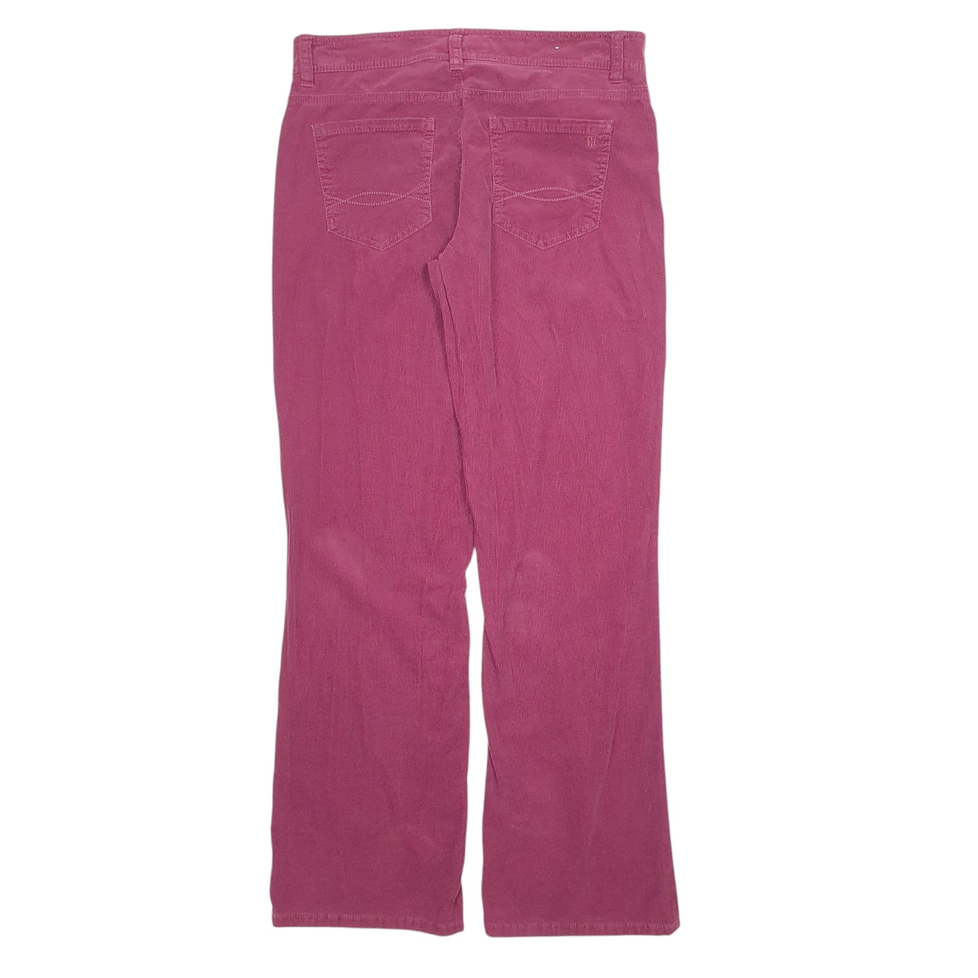 Womens Burgundy Tommy Hilfiger  Corduroy Trousers