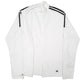 Womens White Adidas Golf Full Zip Jumper