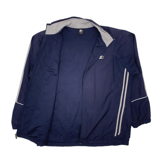 Mens Navy Starter  Full Zip Coat