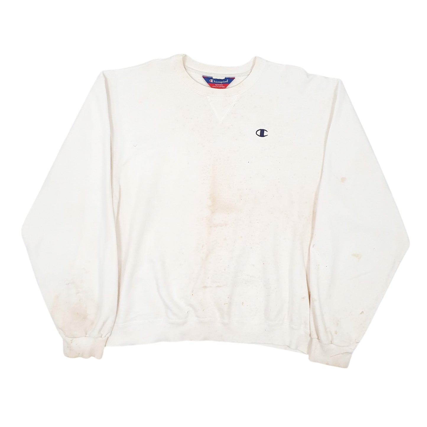 Mens Cream Champion  Crewneck Jumper