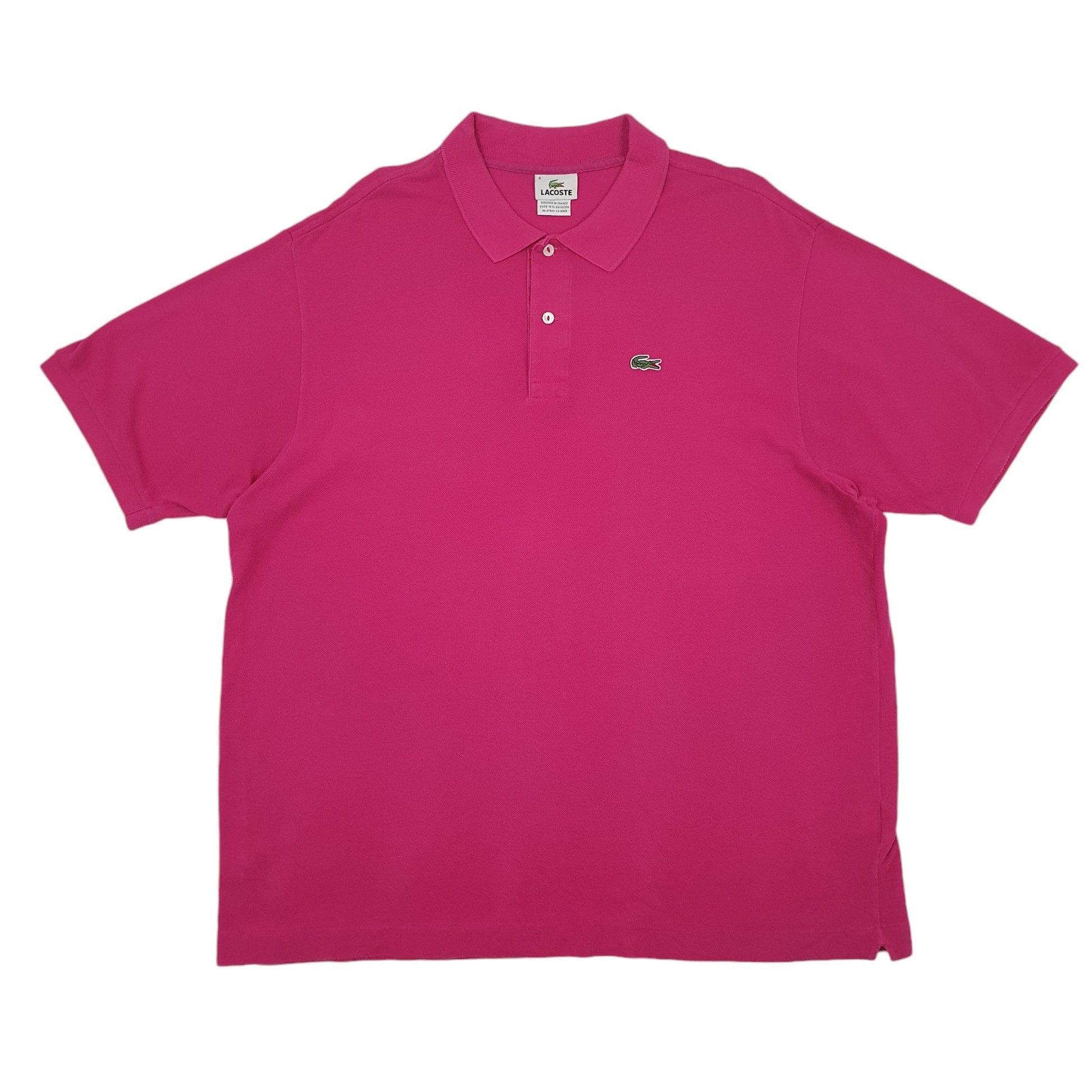 Mens Pink Lacoste  Short Sleeve Polo Shirt