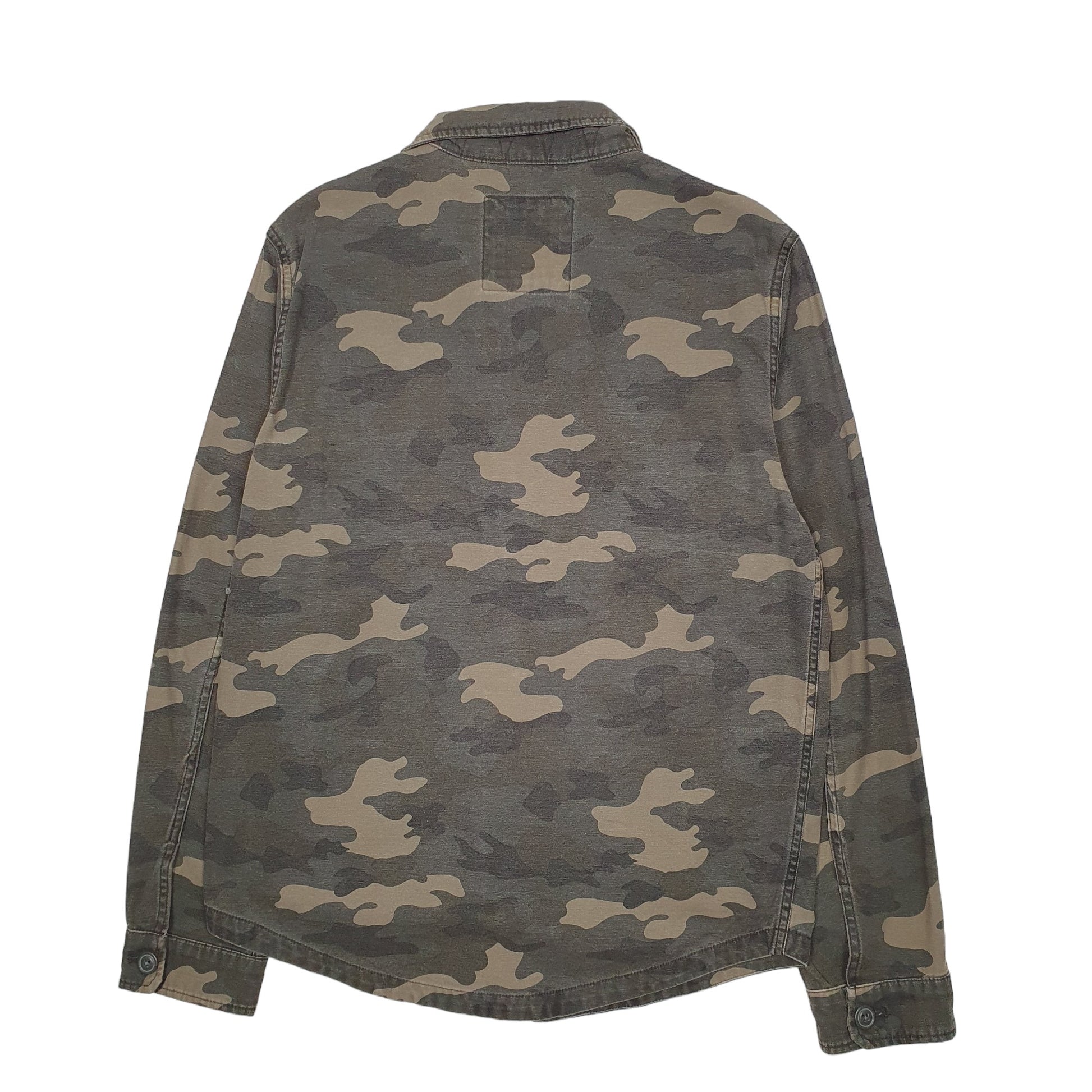 Mens Camo Levis Camo Overshirt Shacket Military Long Sleeve Shirt