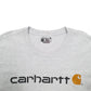 Mens Grey Carhartt Spellout Short Sleeve T Shirt