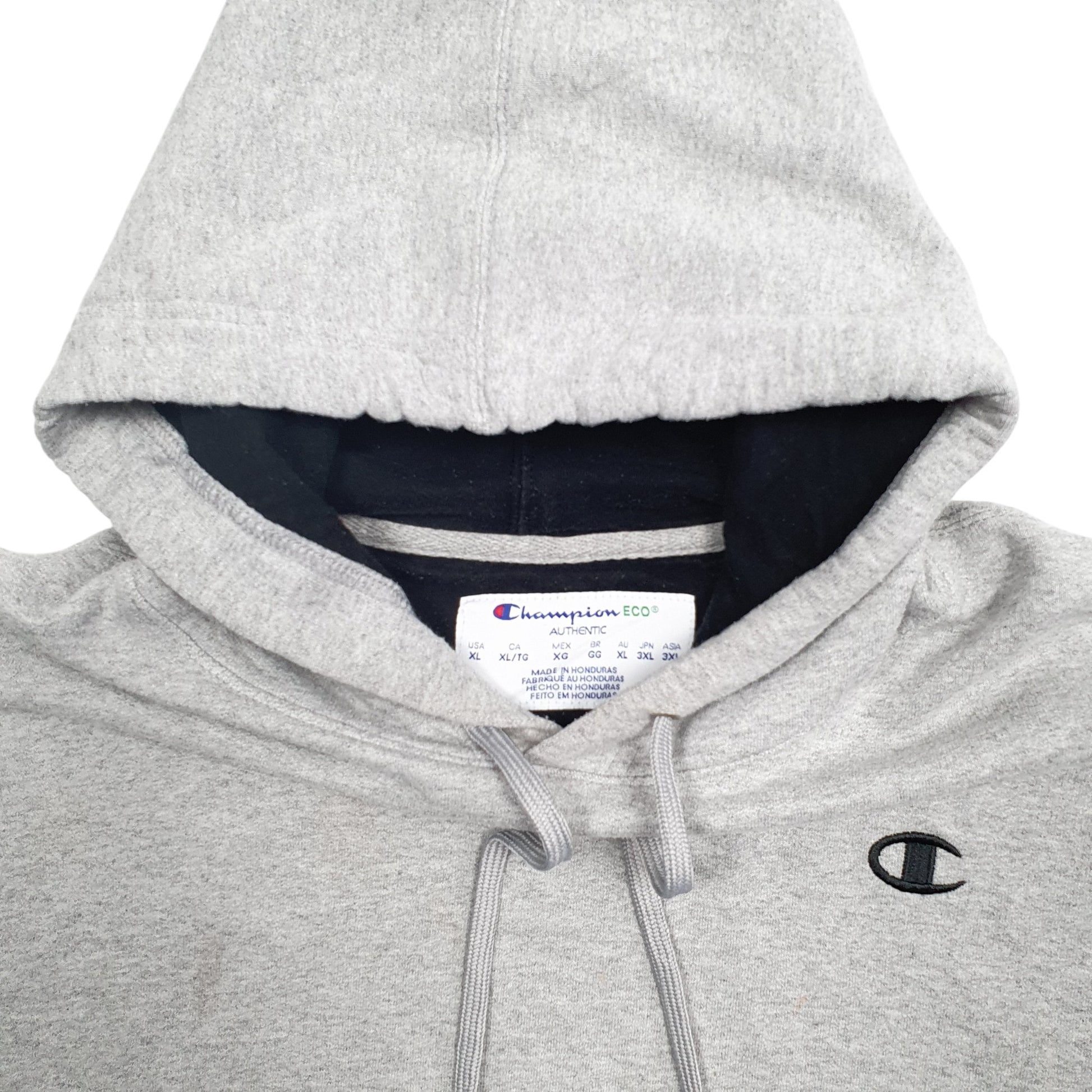 Mens Grey Champion  Hoodie Jumper