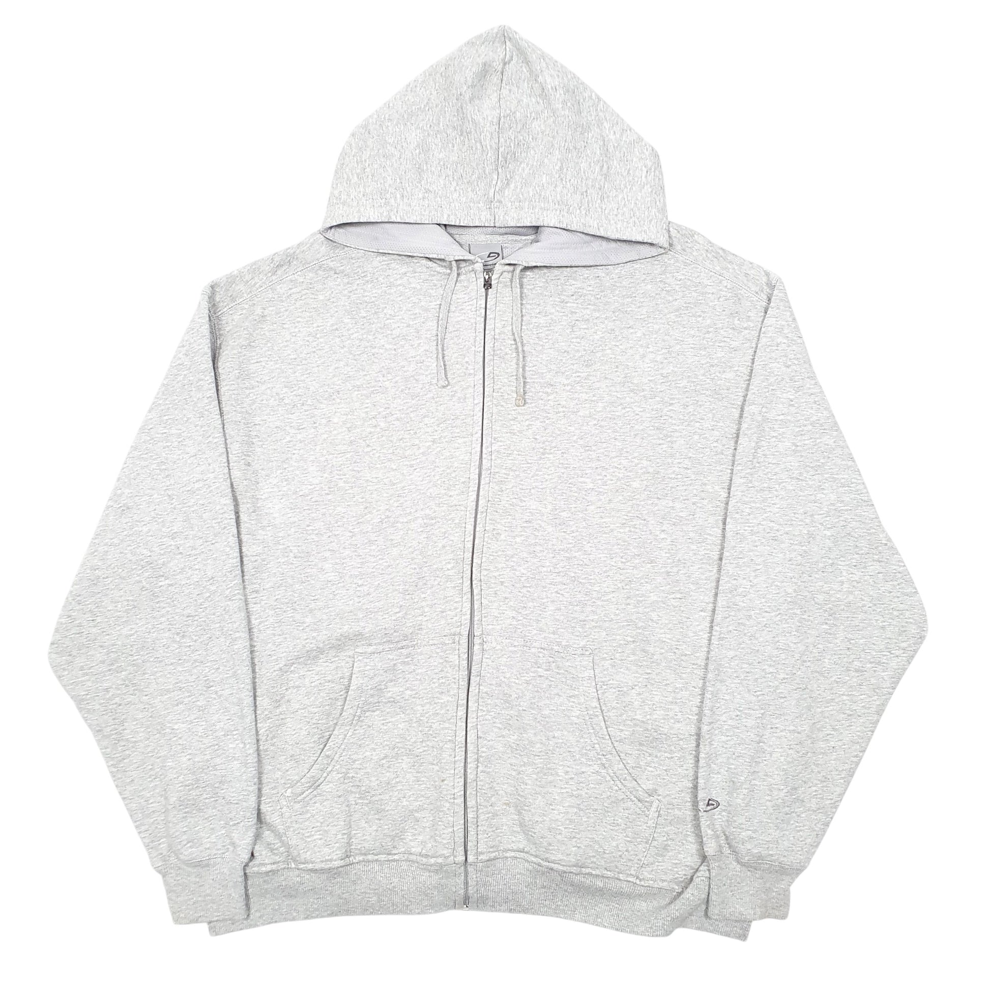 Mens Grey Champion Hoodie C9 Full Zip Jumper