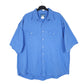 Mens Blue Wrangler Western Vintage Short Sleeve Shirt