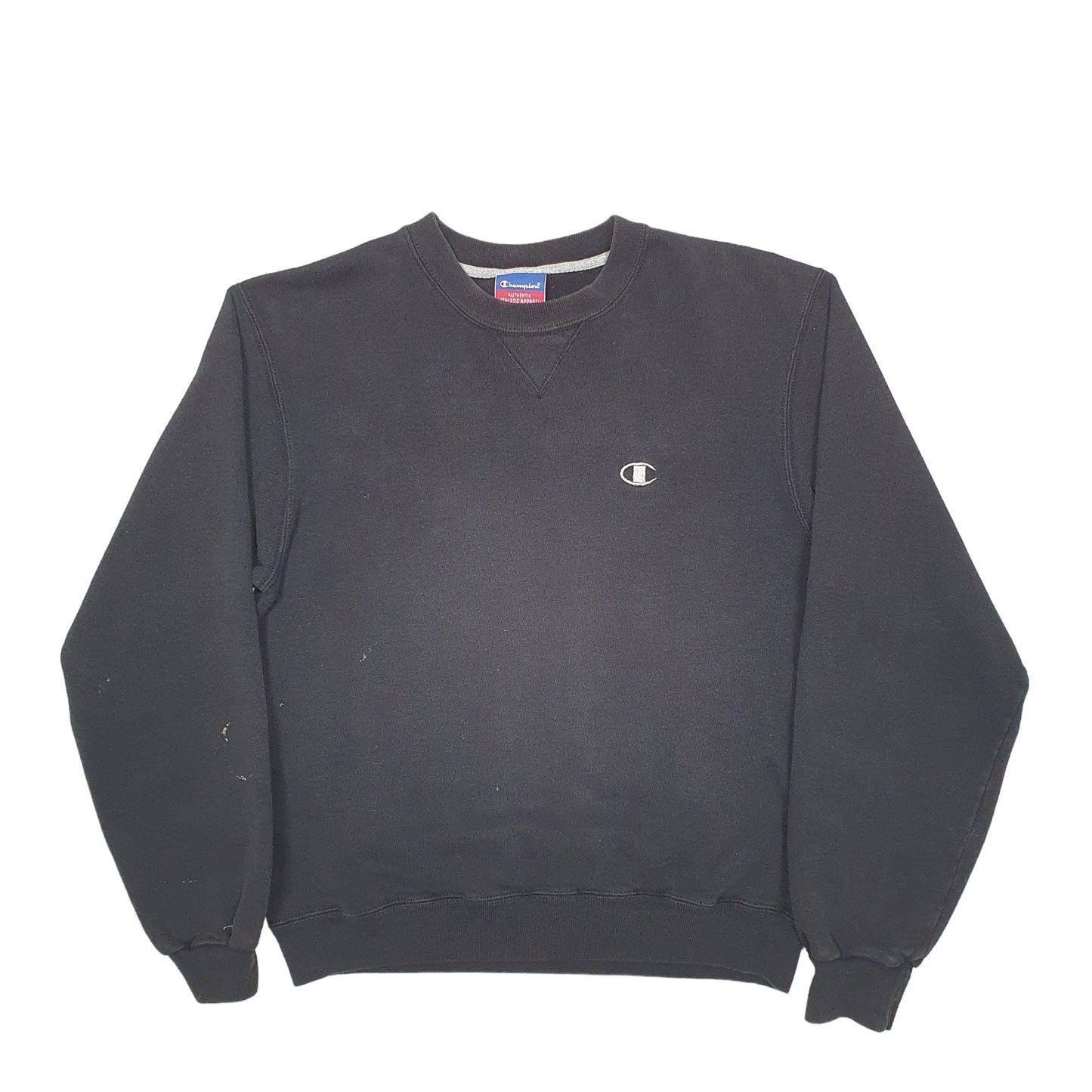 Mens Black Champion  Crewneck Jumper